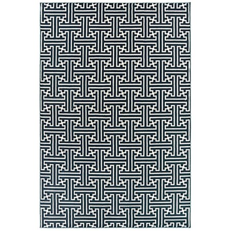 Oriental Weavers 9 ft. 10 in. x 12 ft. 10 in. Bowen Rectangular Area Rug Navy B1333B300390ST